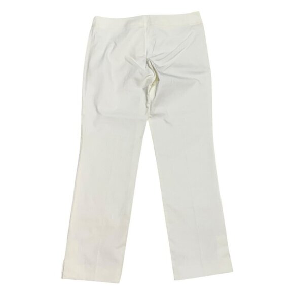 GUCCI Vintage Y2K 2005 Luxury Designer Straight Leg White Pants Size 4 Small - Picture 4 of 6